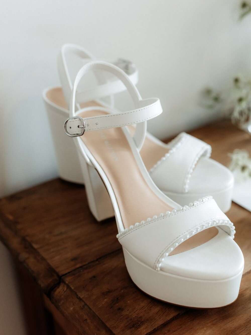 Stuart Weitzman Dancer Pearl Platform Heels